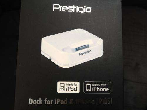 prestigio ipod dock, works with iphone 3/3gs